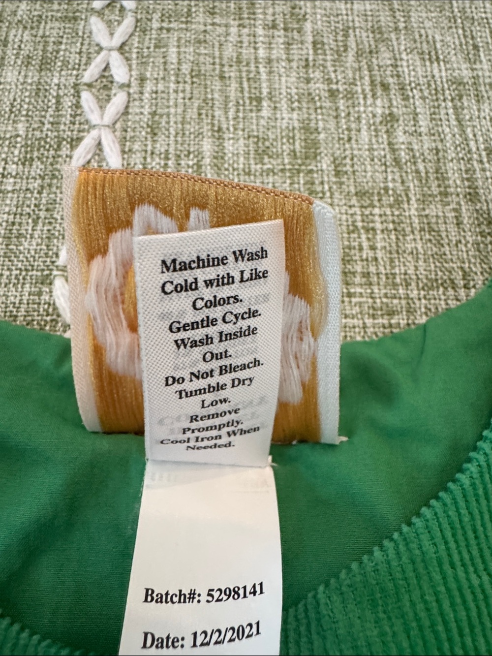 The Beaufort Bonnet Company Emerald Green Corduroy Pinafore Dress - Picture 4 of 5